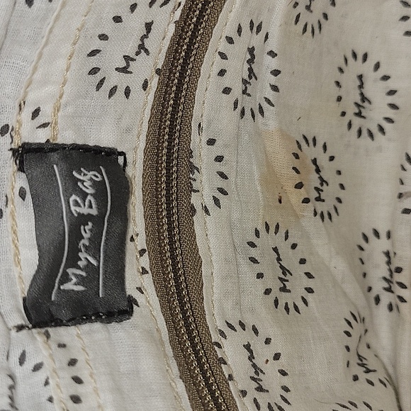 Myra B. Canvas Fringe Leather Crossbody Shoulder Bag - Picture 12 of 12